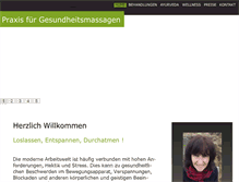 Tablet Screenshot of gesundheitsmassagen-loop.ch